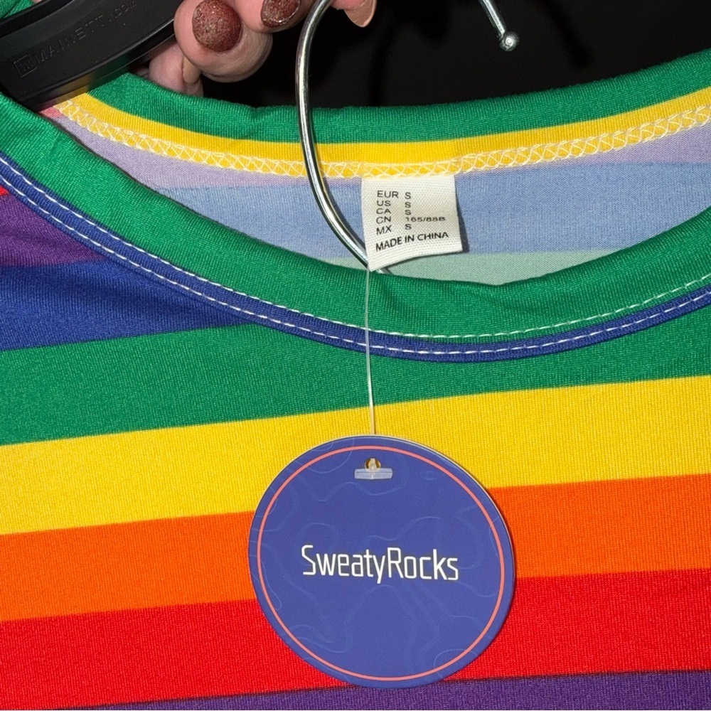 Tipsy Elf & SweatyRocks Rainbow Outfit Bundle | Size Small | NWT 🌈 - Picture 3 of 5